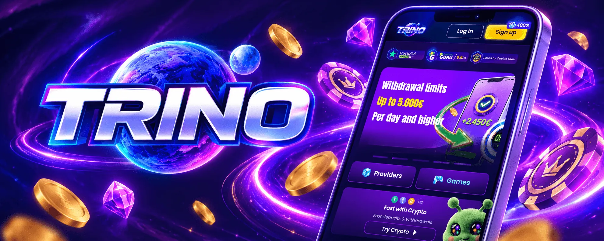 Trino Casino App Screenshot